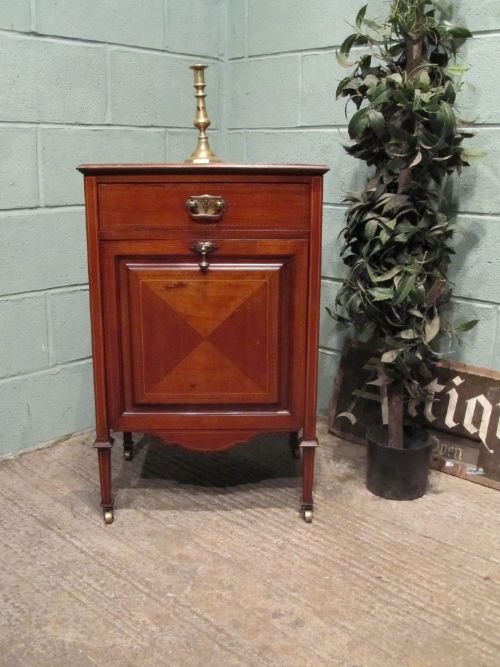 Antique Edwardian Mahogany Writing Music Cabinet Desk C1900 W6538/8.8