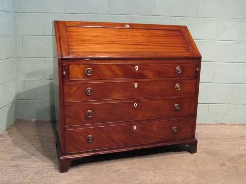 fig 1. ANTIQUE REGENCY MAHOGANY BUREAU C1800 W6546/15.8