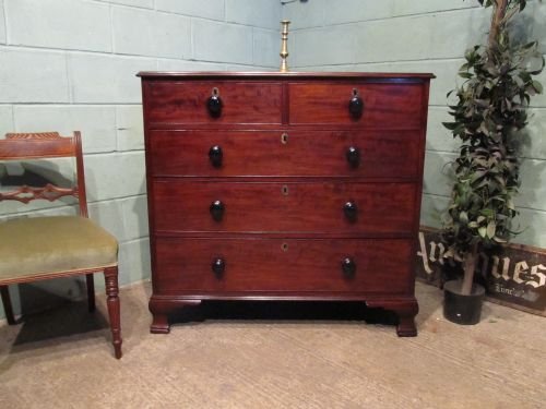 Antique Georgian Cuban Mahogany Chest of Drawers C1780 W6547/15.8