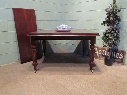 Antique Victorian Mahogany Wind Out Extending Dining Table Gillows Legs C1880 W6553a/22.8