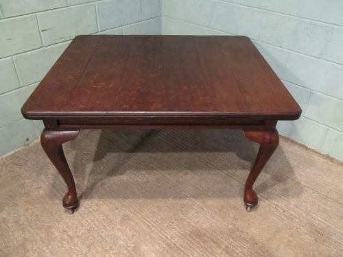 fig 1. ANTIQUE VICTORIAN OAK WIND OUT EXTENDING DINING TABLE C1880 W6377/22.8