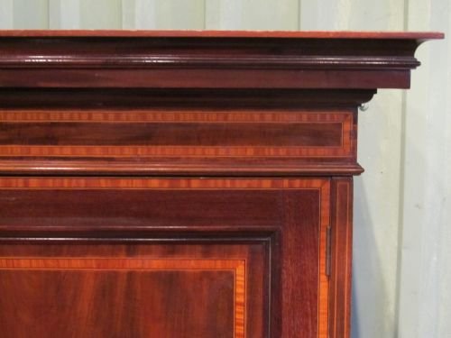 fig 2. ANTIQUE EDWARDIAN MAHOGANY GENTLEMANS WARDROBE COMPACTUM C1900 W6555/22.8