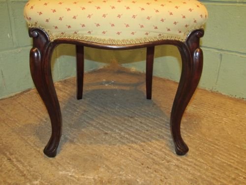 fig 2. ANTIQUE VICTORIAN SET SIX MAHOGANY BALOON BACK DINING CHAIRS C1880 W6557/22.8