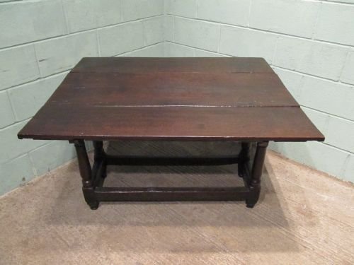 fig 1. ANTIQUE EARLY 17TH CENTURY COUNTRY OAK REFECTORY DINING TABLE C1640 W6561/30.8