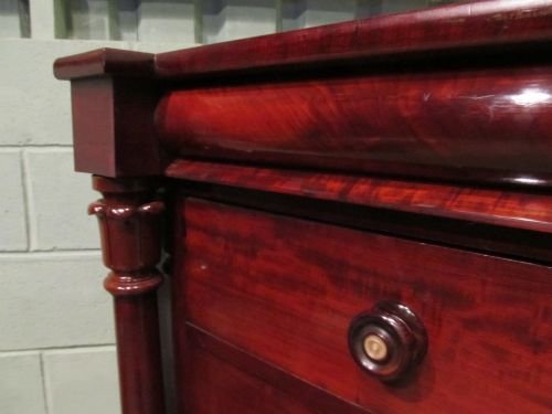 fig 1. ANTIQUE VICTORIAN MAHOGANY SCOTCH CHEST OF DRAWERS C1870 W6564/30.8