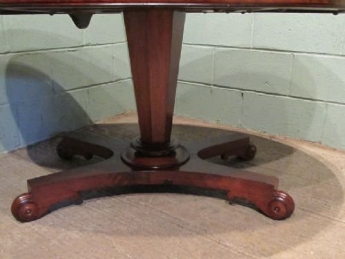 fig 2. ANTIQUE VICTORIAN MAHOGANY OVAL TILT TOP BREAKFAST DINING TABLE C1860 W6566/5.9