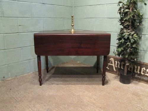 Antique Regency Mahogany Drop Leaf Pembroke Table C1810 W6568/5.9