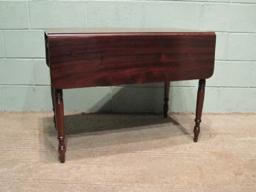 fig 2. ANTIQUE REGENCY MAHOGANY DROP LEAF PEMBROKE TABLE C1810 W6568/5.9