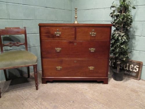 Antique Edwardian Mahogany Chest of Drawers C1900 W6571/19.9