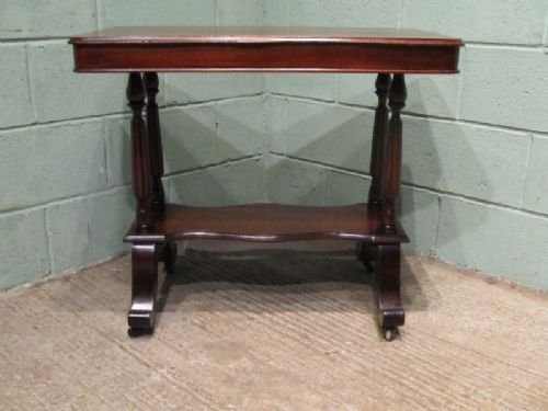 fig 1. ANTIQUE VICTORIAN MAHOGANY SIDE TABLE C1880 W6573/19.9