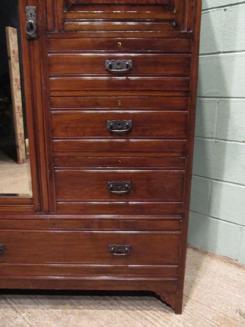 fig 1. ANTIQUE EDWARDIAN MAHOGANY SINGLE WARDROBE COMPACTUM C1900 W6579/19.9