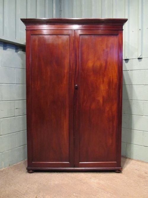 fig 1. ANTIQUE VICTORIAN MAHOGANY DOUBLE WARDROBE C1880 W6583/26.9