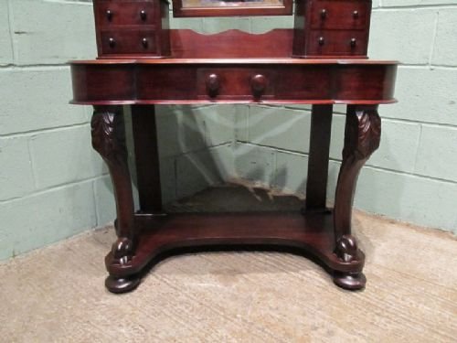 fig 1. ANTIQUE VICTORIAN MAHOGANY DUCHESSE DRESSING TABLE C1880 W6610/10.10