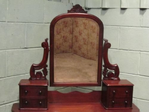 fig 2. ANTIQUE VICTORIAN MAHOGANY DUCHESSE DRESSING TABLE C1880 W6610/10.10