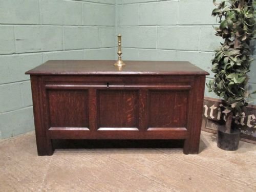 Antique Georgian Country Joined Oak Coffer C1720 W6619/17.10