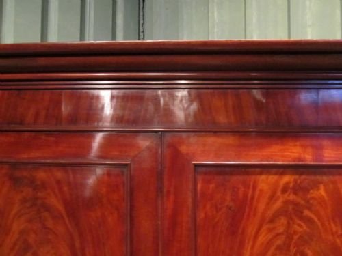 fig 1. ANTIQUE REGENCY MAHOGANY LINEN PRESS C1800 W6623/17.10
