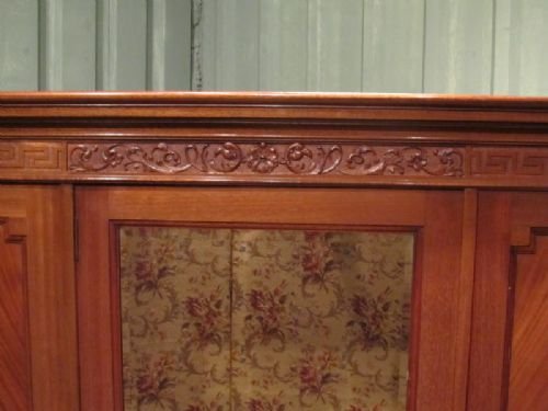 fig 2. ANTIQUE EDWARDIAN MAHOGANY TRIPLE WARDROBE C1900 W6633/1.11