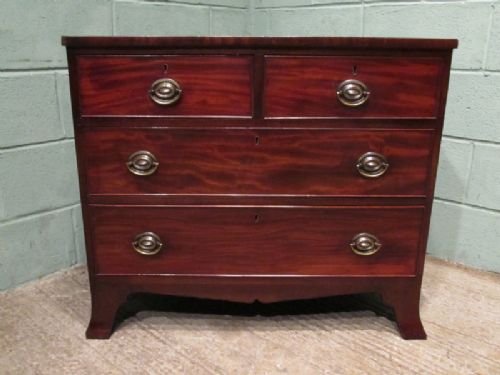 fig 1. ANTIQUE REGENCY MAHOGANY SMALL CHEST OF DRAWERS C1800 W6634/1.11