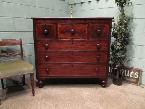 Antique William 1v Mahogany Chest of Drawers C1820 W6636/1.11