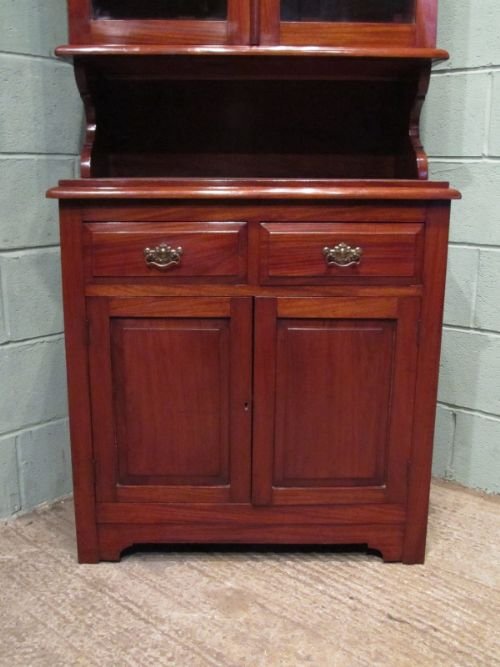 fig 1. ANTIQUE EDWARDIAN MAHOGANY TALL NARROW BOOKCASE C1900 W6643/7.11