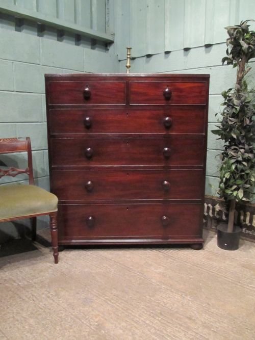 Antique Regency Cuban Mahogany Chest of Drawers C1820 W6650/7.11