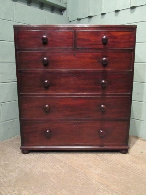 fig 1. ANTIQUE REGENCY CUBAN MAHOGANY CHEST OF DRAWERS C1820 W6650/7.11