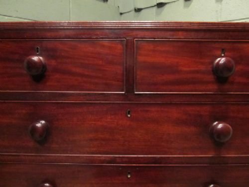 fig 2. ANTIQUE REGENCY CUBAN MAHOGANY CHEST OF DRAWERS C1820 W6650/7.11
