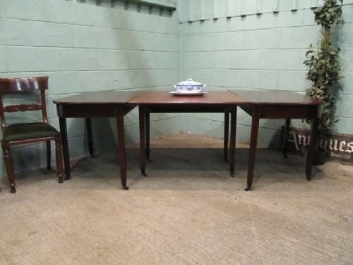 fig 1. ANTIQUE REGENCY MAHOGANY EXTENDING DINING TABLE SEATS 10 C1800 W6339/1.11