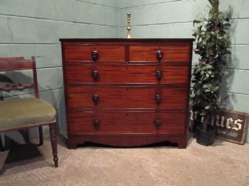 Antique Regency Mahogany Chest of Drawers C1800 W6653/14.11