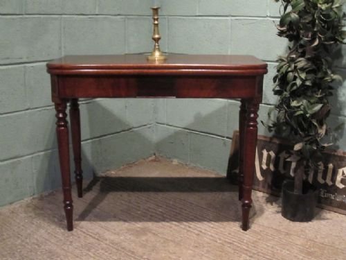Antique Regency Mahogany Fold Over Tea Table C1800 W6655/14.11