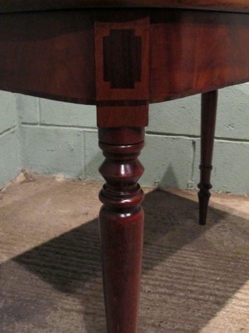fig 1. ANTIQUE REGENCY MAHOGANY FOLD OVER TEA TABLE C1800 W6655/14.11