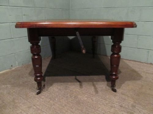 fig 2. ANTIQUE VICTORIAN MAHOGANY EXTENDING DINING TABLE C1880 W6659/14.11