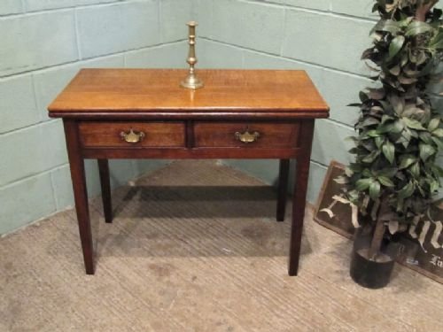 Antique Georgian Oak Fold Over Tea Table C1780 W6501/27.6