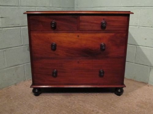 fig 1. ANTIQUE VICTORIAN MAHOGANY CHEST OF DRAWERS C1880 W6667/21.11
