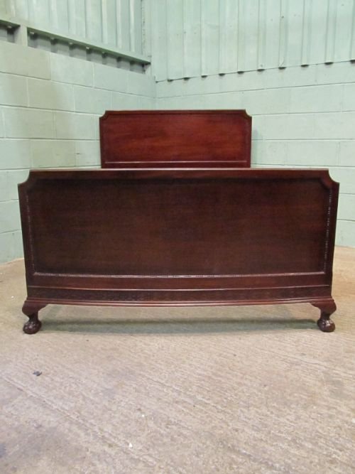 Antique Edwardian Mahogany Chippendale Style Double Bed C1900 W6672/21.11