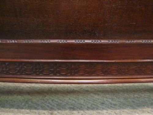 fig 1. ANTIQUE EDWARDIAN MAHOGANY CHIPPENDALE STYLE DOUBLE BED C1900 W6672/21.11