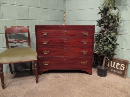 Antique Regency Mahogany Chest of Drawers C1800 W6681/28.11