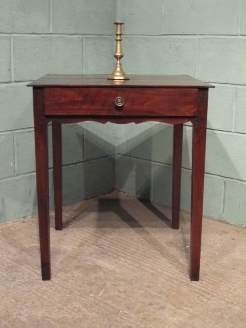 fig 1. ANTIQUE REGENCY COUNTRY OAK AND ELM SIDE TABLE C1800 W6671/5.12