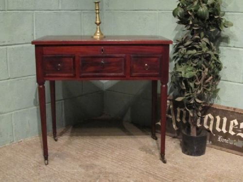 Antique Regency Mahogany Gentlemans Dressing Table C1800 W6694/12.12