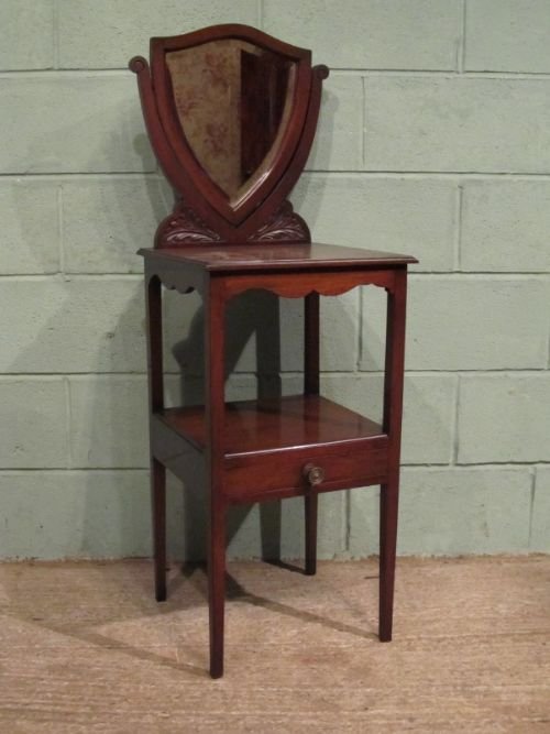 Antique Edwardian Mahogany Mirror Back Gentlemans Washstand  C1900 W6687/12.12