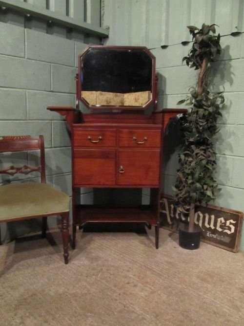 fig 1. ANTIQUE ARTS & CRAFTS WASHSTAND DRESSING CHEST C1900 W6690/12.12