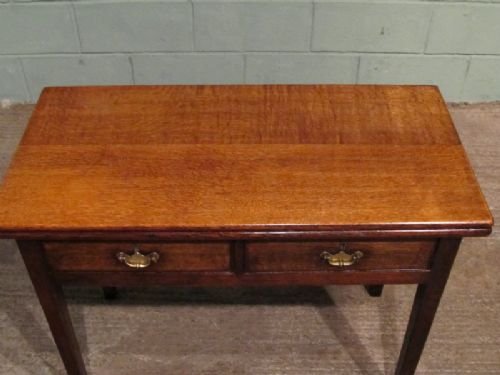 fig 2. ANTIQUE GEORGIAN OAK FOLD OVER TEA TABLE C1780 W6697A/12.12