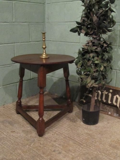 Antique Georgian Country Oak Cricket Table C1750 W6705/19.12