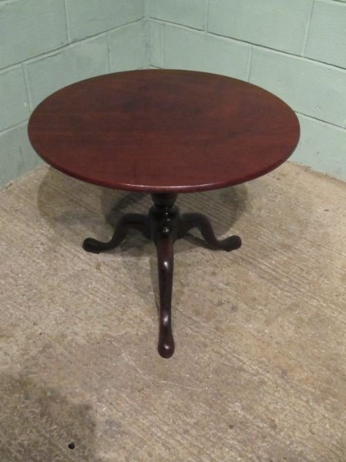 fig 1. ANTIQUE GEORGIAN MAHOGANY BIRDCAGE TRIPOD TABLE C1780 W6708/19.12