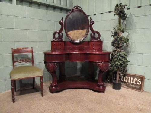 Antique Victorian Mahogany Duchesse Dressing Table C1870 W6706/19.12
