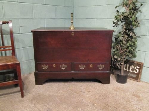 Antique Georgian 18th Cent Oak Mule Chest C1780 W6720/27.12