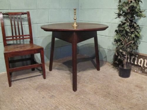 Antique Georgian Oak Drop Leaf Cricket Table C1780 W6714/27.12