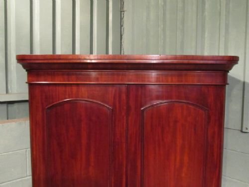 fig 2. ANTIQUE VICTORIAN MAHOGANY DOUBLE WARDROBE C1860 W6718/27.12
