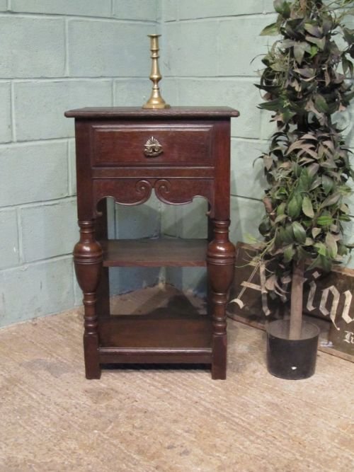 Antique Victorian Oak Side Lamp Table C1880 W6719/27.12