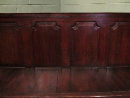 fig 2. ANTIQUE GEORGIAN OAK SETTLE BENCH C1750 W6725/4.1